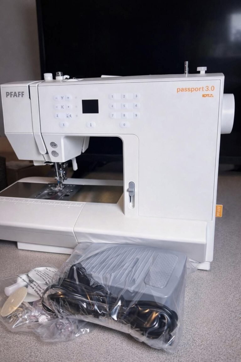 Pfaff sewing machine ready for a sewing project